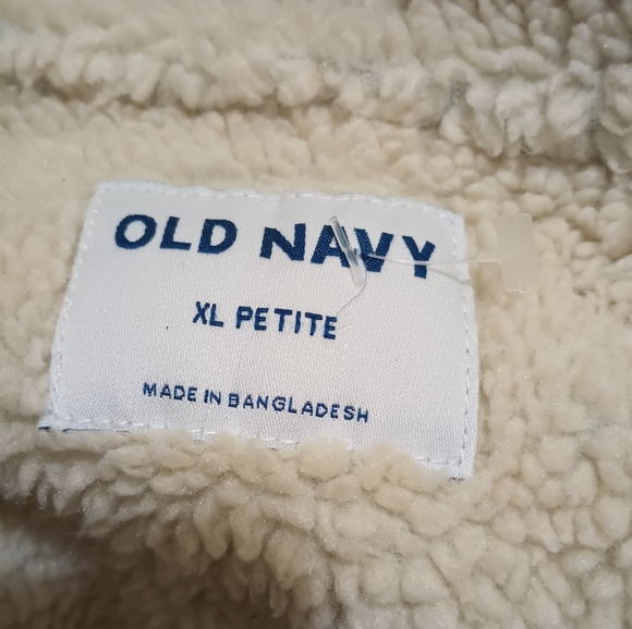 Old Navy Women's Sherpa Lined Denim Jacket Size (XLP) XLarge Petite - Picture 12 of 16